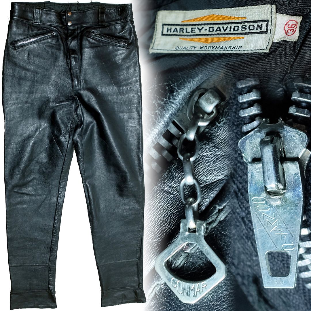 1960s Harley Davidson leather pants VintageHaberdashers Blog